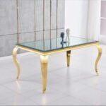 Baroque Dining Table Gold Mirror