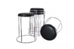 CROCO chrome stool, 4 pieces - Image 2