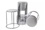 CROCO chrome stool, 4 pieces