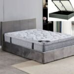 140x190 Simply Velvet Storage Bed