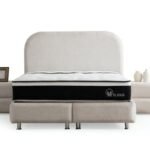Jade Chenille Off-White Storage Bed