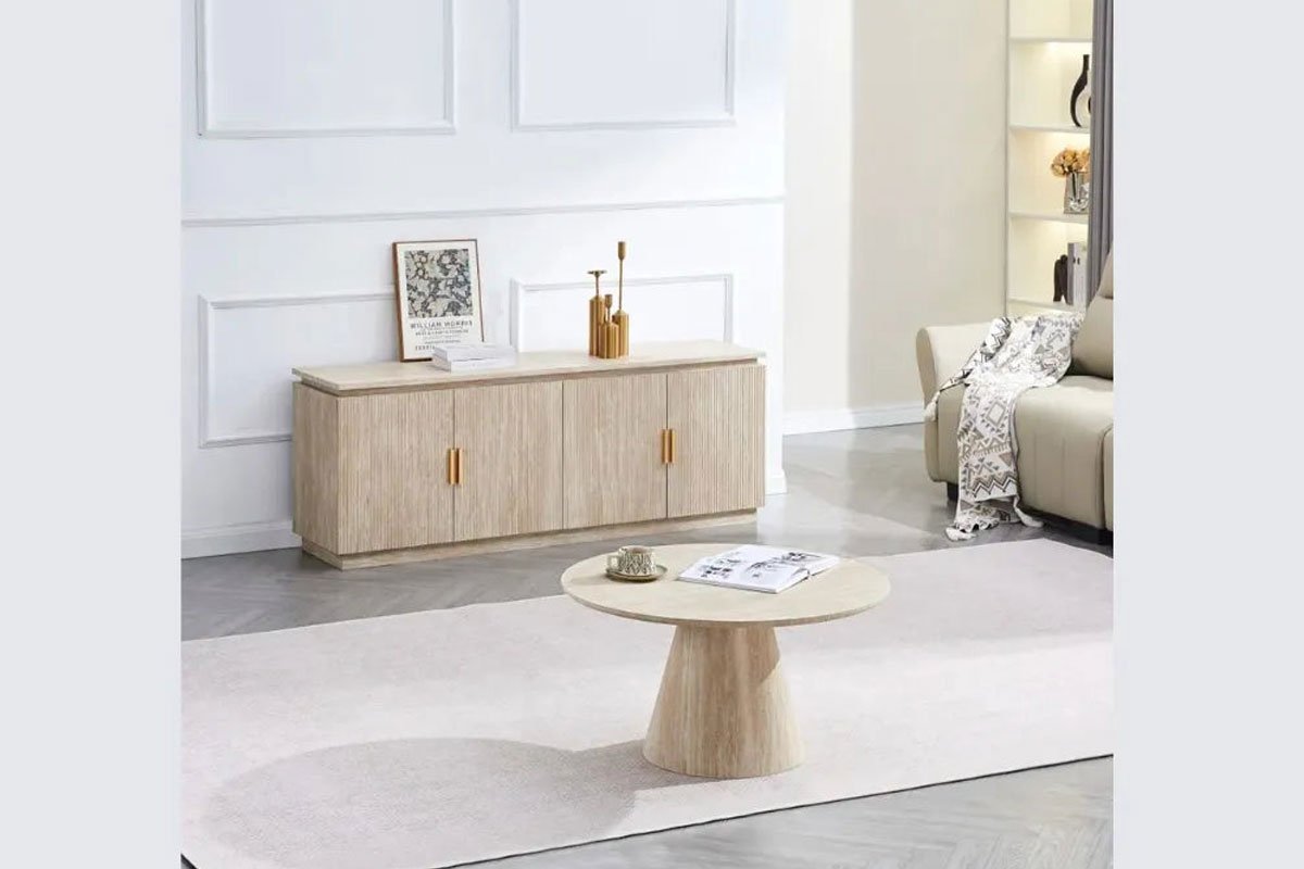 Baieta Beige TV Stand 160x40x60 cm
