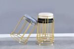 Velvet Gold Stool