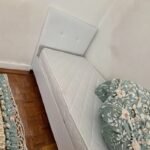 Leather storage bed 90x190