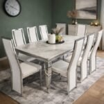 Louise Table with white chairs