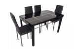 TAO dining table and black chairs - Image 5