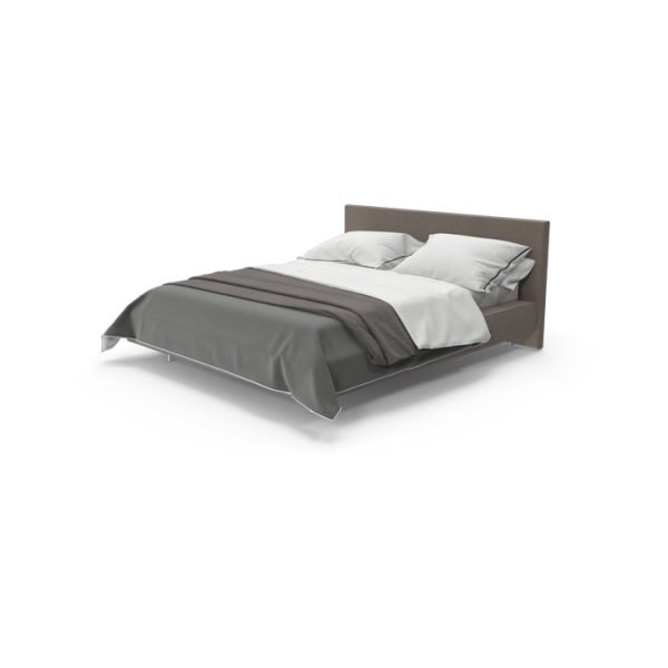 Lit minimaliste King Size – Gris