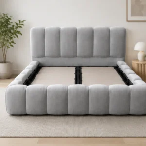 Lit Coffre 180x200 cm – Grand Espace de Rangement & Tête de Lit Capitonnée