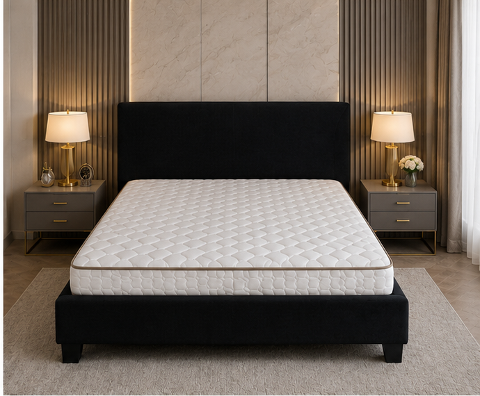 Lit Double 140x190 cm – Confort Optimal, Design Contemporain et Structure Solide