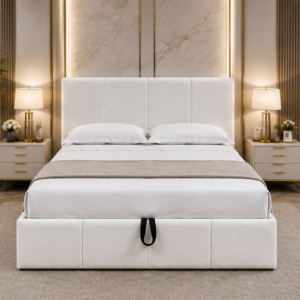 Lit Coffre 160x200 cm Design Moderne – Grand Coffre de Rangement, Confort Premium et Finition Haut de Gamme