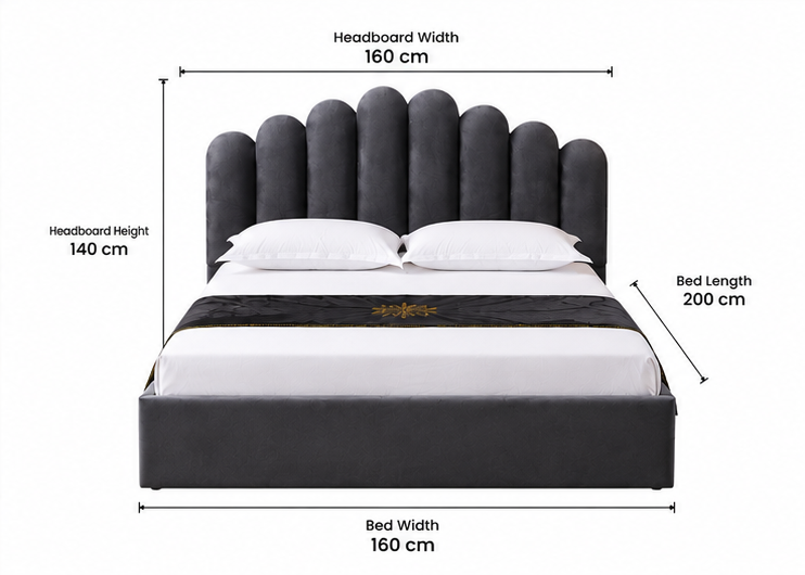 Lit Coffre 160x200 cm – Cadre de Lit Premium avec Rangement Caché – Image 5