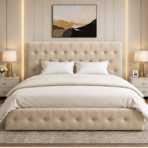 Lit Coffre 160x200 cm – Cadre de Lit Premium avec Rangement Sous Sommier