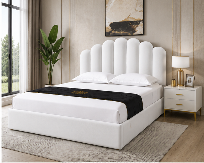 Lit Coffre 160x200 cm – Lit Moderne avec Sommier Coffre Relevable – Image 2