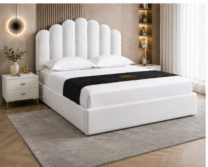 Lit Coffre 160x200 cm – Lit Moderne avec Sommier Coffre Relevable – Image 4