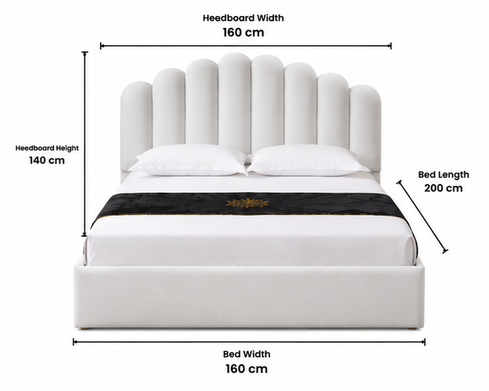 Lit Coffre 160x200 cm – Lit Moderne avec Sommier Coffre Relevable – Image 5