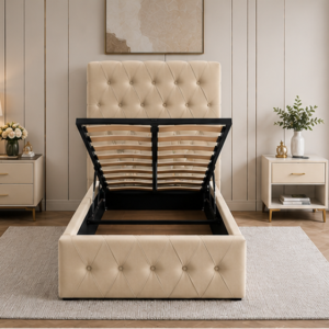 Lit Coffre 90x190 cm – Lit 1 Personne avec Coffre de Stockage - Lit Coffre 90x190cm