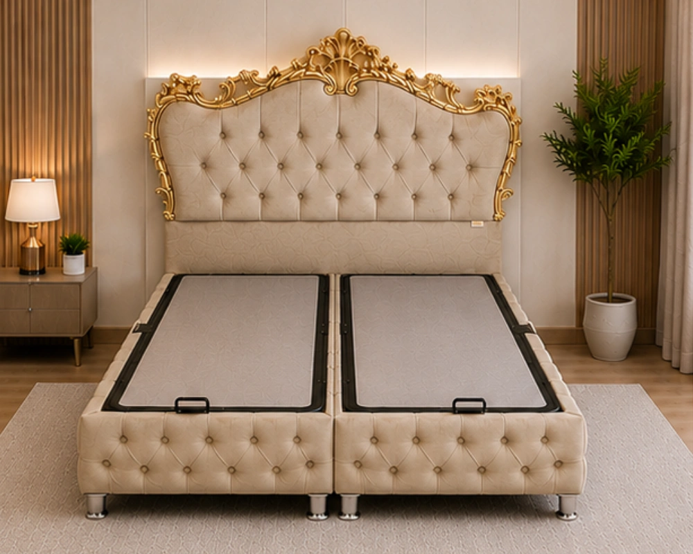 Lit Coffre Victoria – Lit 2 Places avec Coffre - lit 140x190 cm - lit coffre 140x190cm
