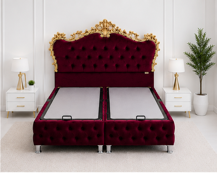 Lit Coffre Victoria – Lit Double Contemporain - Lit Coffre Victoria – Lit Premium 2 Places - Lit Victoria avec Coffre – 160x200 cm – Image 2