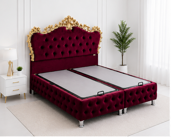 Lit Coffre Victoria – Lit Double Contemporain - Lit Coffre Victoria – Lit Premium 2 Places - Lit Victoria avec Coffre – 160x200 cm