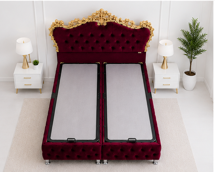 Lit Coffre Victoria – Lit Double Contemporain - Lit Coffre Victoria – Lit Premium 2 Places - Lit Victoria avec Coffre – 160x200 cm – Image 3