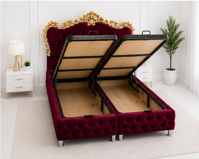 Lit Coffre Victoria – Lit Double Contemporain - Lit Coffre Victoria – Lit Premium 2 Places - Lit Victoria avec Coffre – 160x200 cm – Image 4