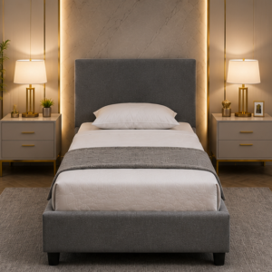 Lit Simple 90x190 cm – Design Moderne, Structure Robuste et Confort Premium pour Chambre Adulte ou Enfant