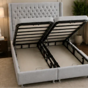 Lit Double 140x190 cm VIP – Tête de Lit Rembourrée, Style Moderne & Qualité Supérieure