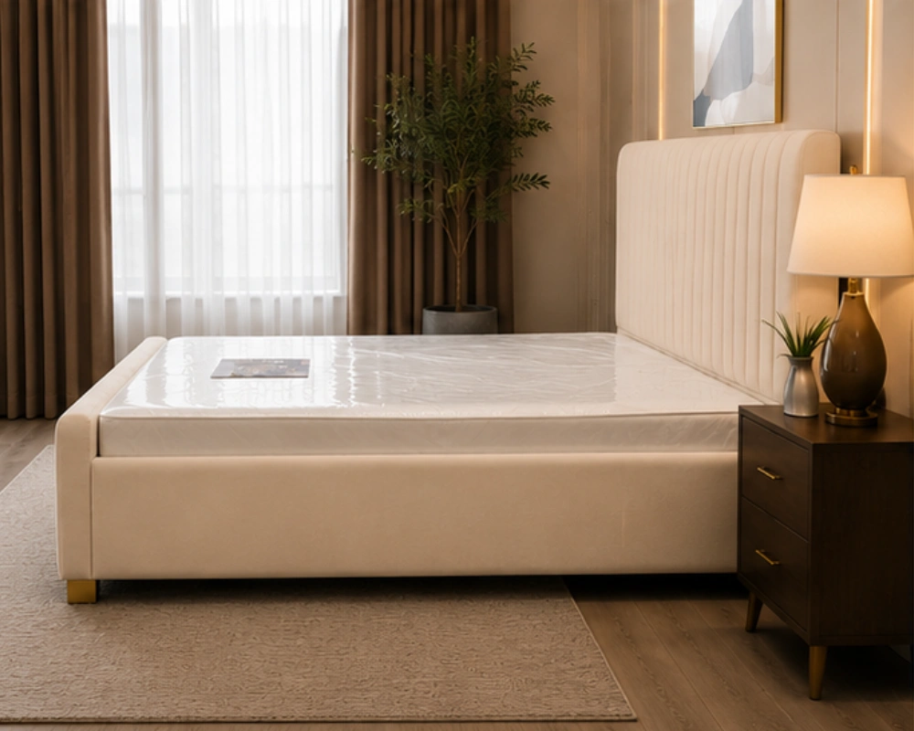 Lit Double 140x190 cm VIP – Tête de Lit Rembourrée, Style Moderne & Qualité Supérieure – Image 3