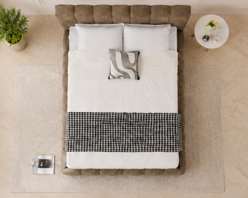 Lit Coffre Moderne en Velours avec Grand Espace de Rangement - Lit Coffre 140x190cm - Lit Double – Image 5