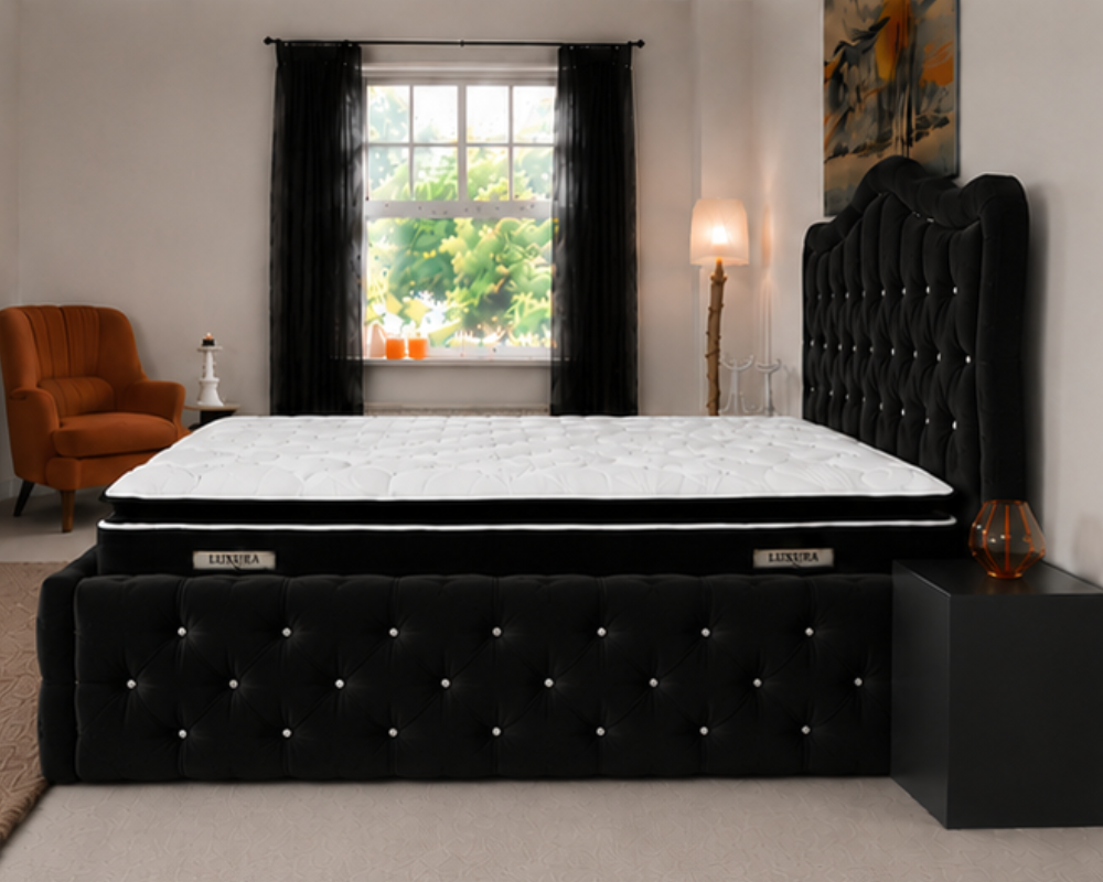 Lit Sommier 160x200 cm Design Moderne - Lit Sommier 160x200cm – Image 5