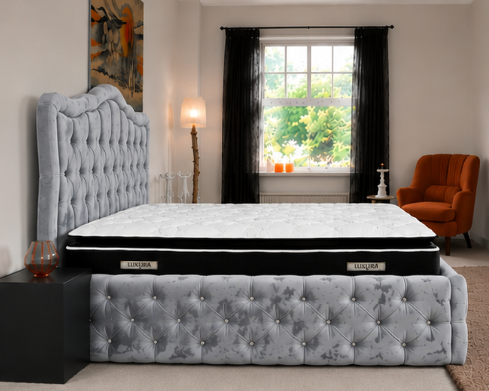 Cadre de Lit 160x200 cm avec Sommier Tapissier - Lit Sommier 160x200cm – Image 5