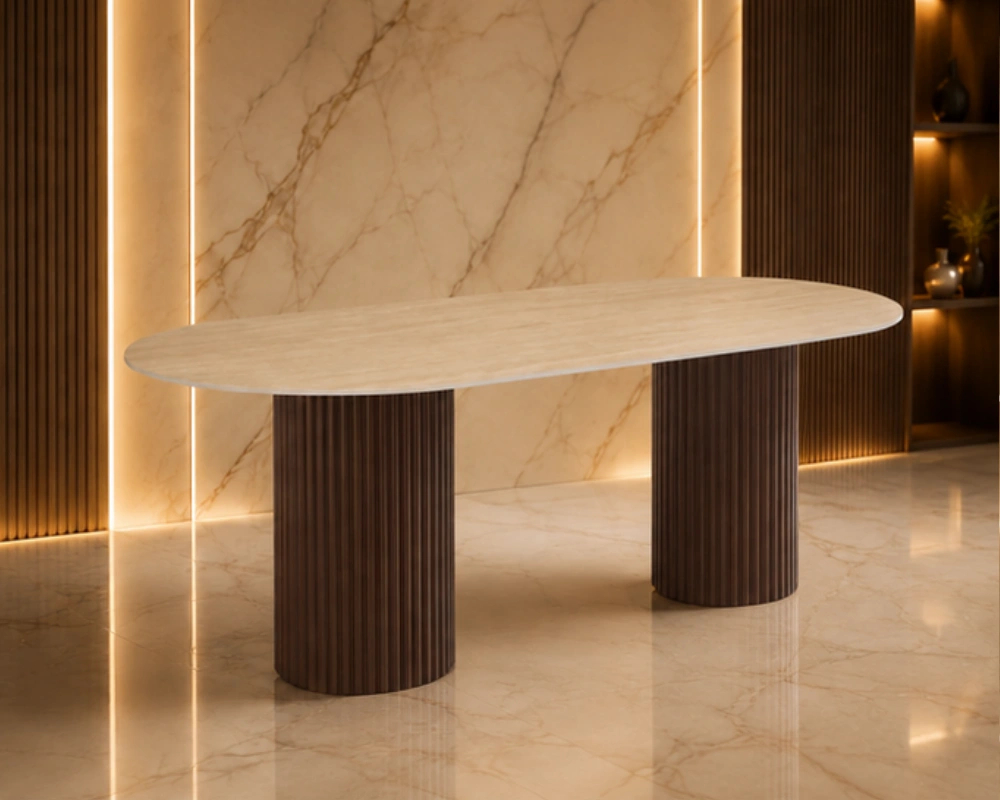 Table de Repas Ronde – Élégance et Design Contemporain – Image 5