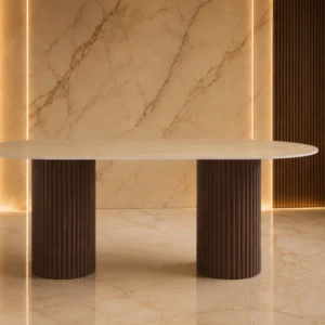 Table de Repas Ronde – Élégance et Design Contemporain