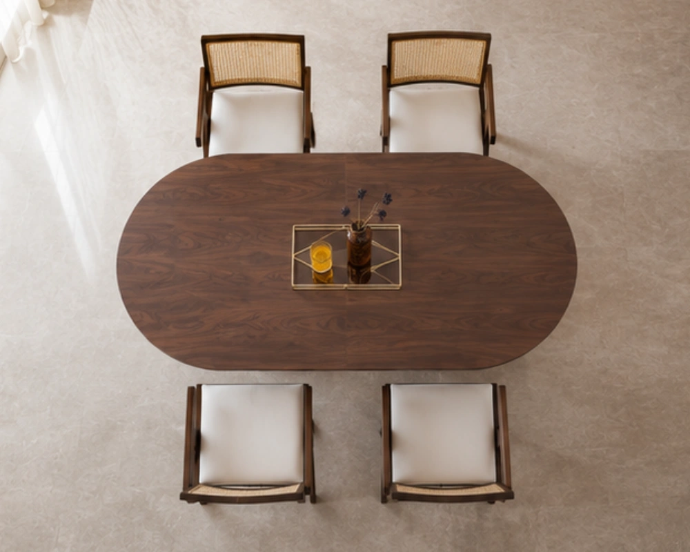 Ensemble Table Familiale avec 4 Chaises - Table à Manger Moderne et Raffinée – Image 3