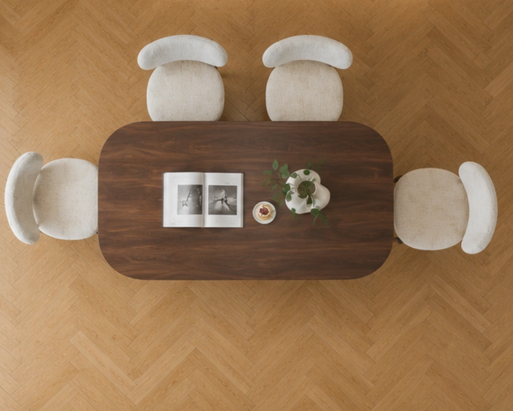 Table à Manger Moderne avec 4 Chaises - Ensemble Mobilier Repas Élégant – Image 2