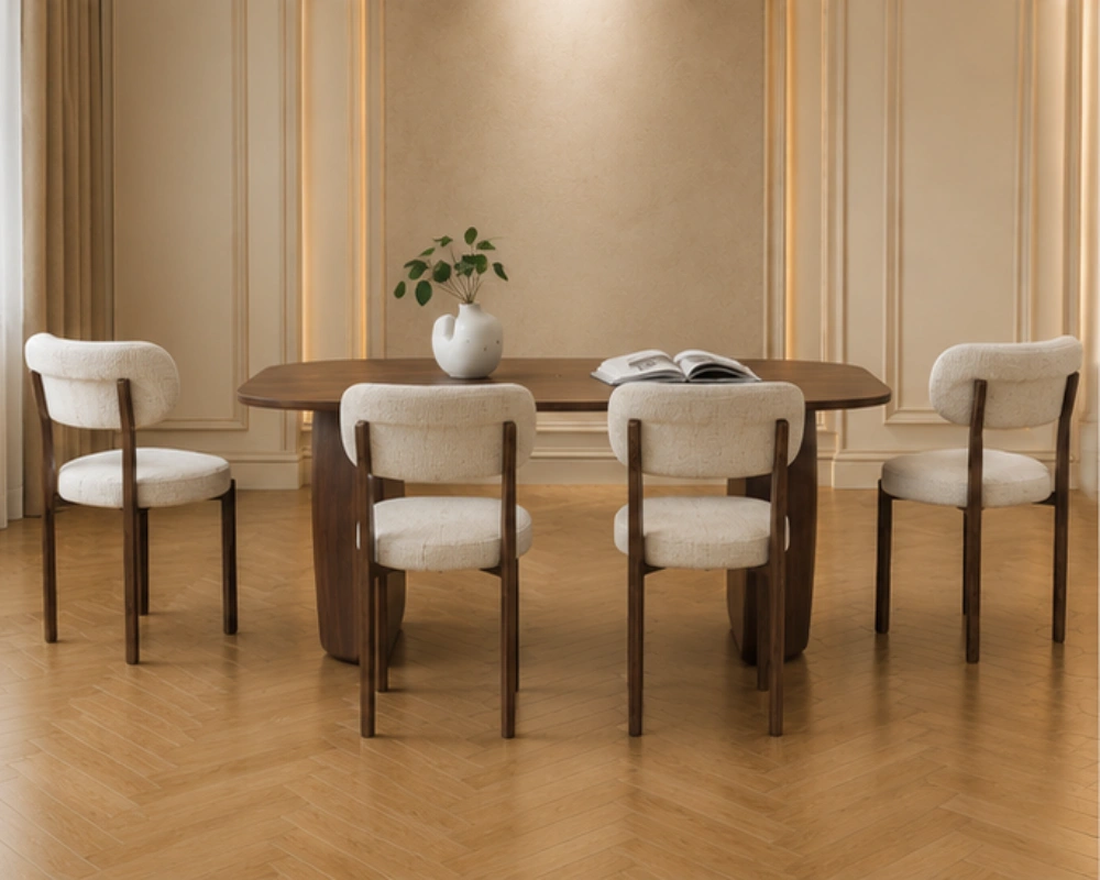Table à Manger Moderne avec 4 Chaises - Ensemble Mobilier Repas Élégant – Image 3