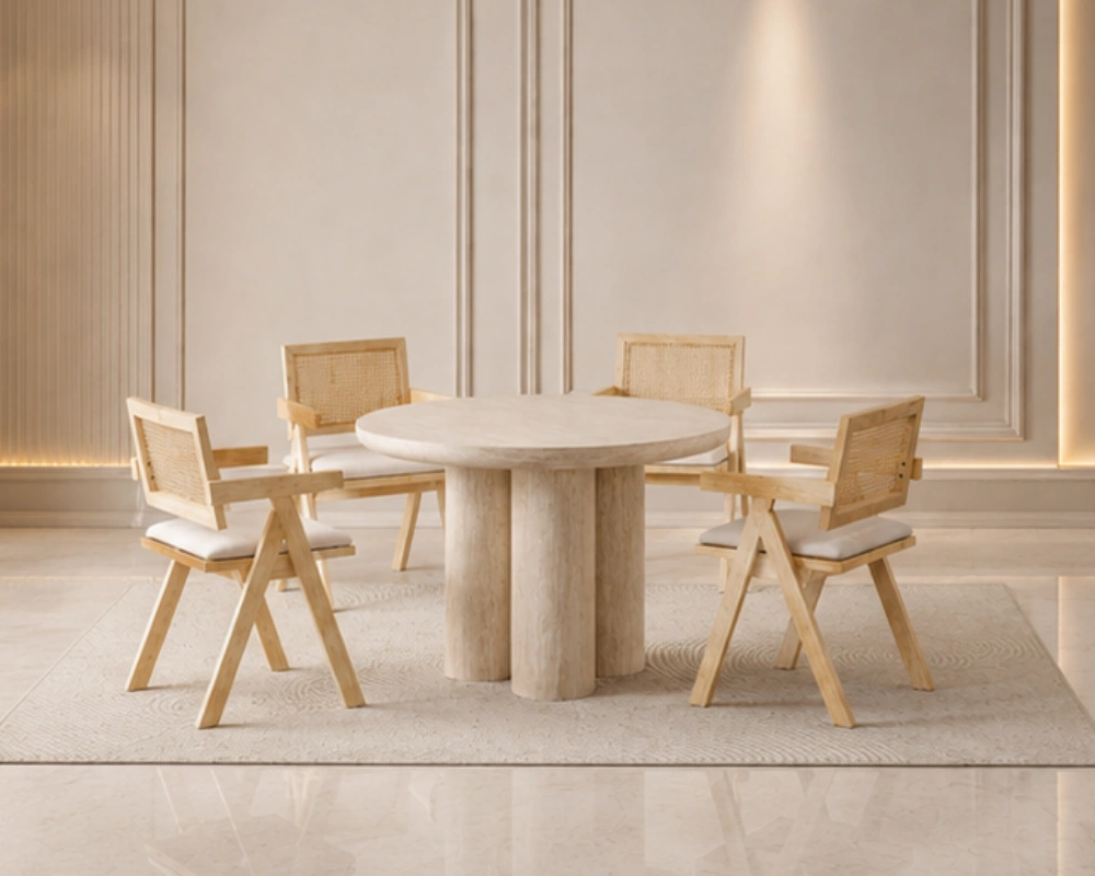 Ensemble Table et 4 Chaises Design - Mobilier Salle à Manger Contemporain – Image 5
