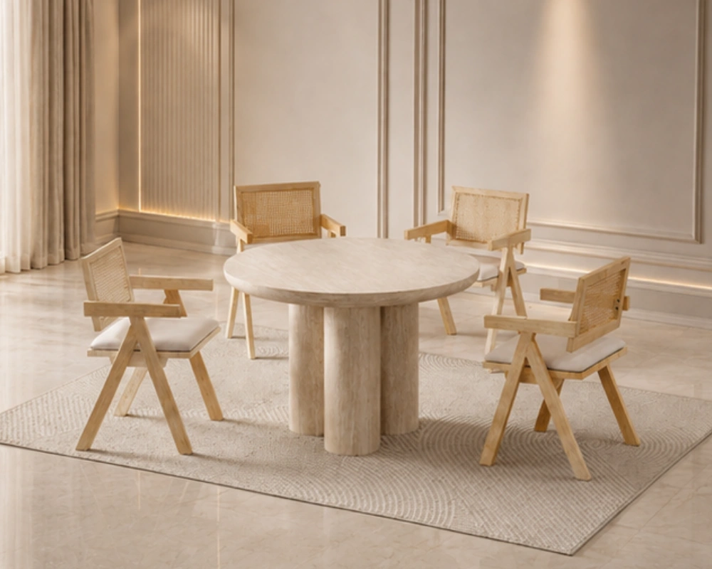 Ensemble Table et 4 Chaises Design - Mobilier Salle à Manger Contemporain