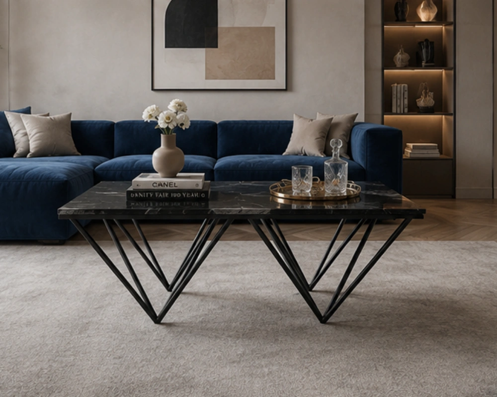 Table Basse Luxe et Moderne pour Salon – Design Contemporain et Finition Élégante