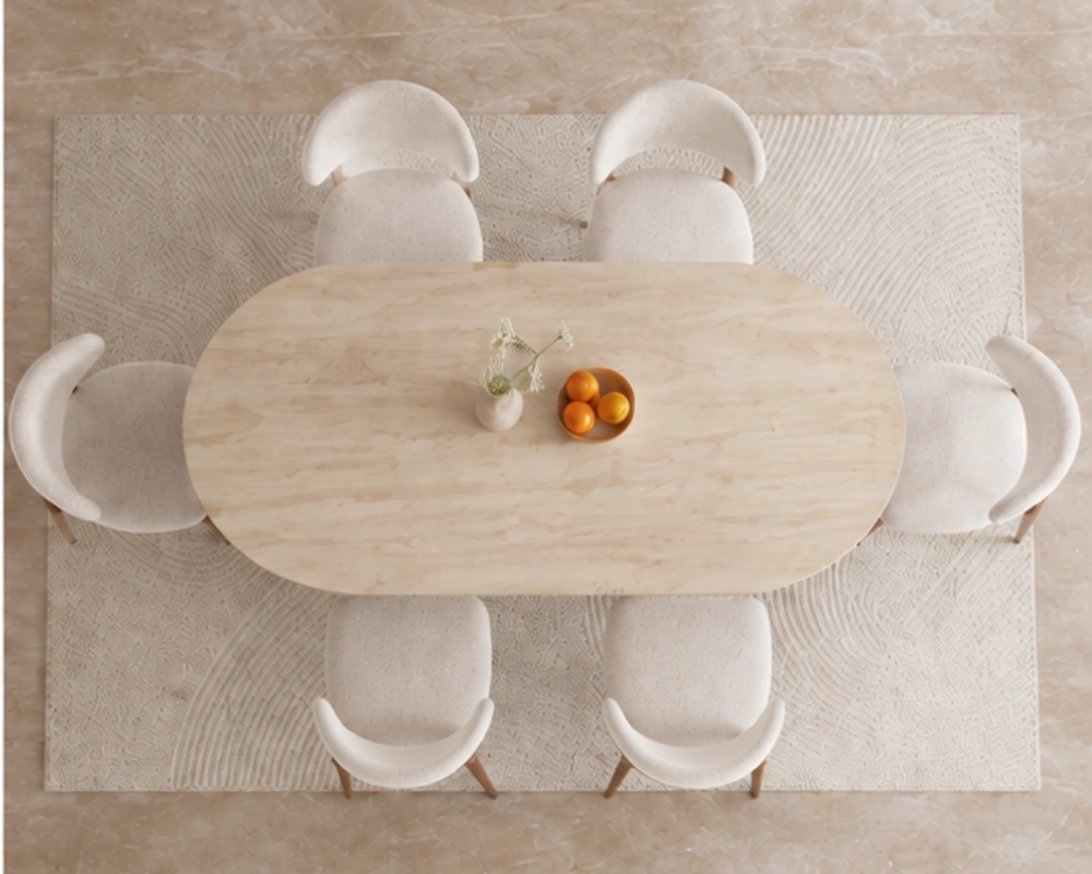 Table à Manger avec 4 Chaises Modernes - Ensemble Repas Élégant pour la Maison – Image 4
