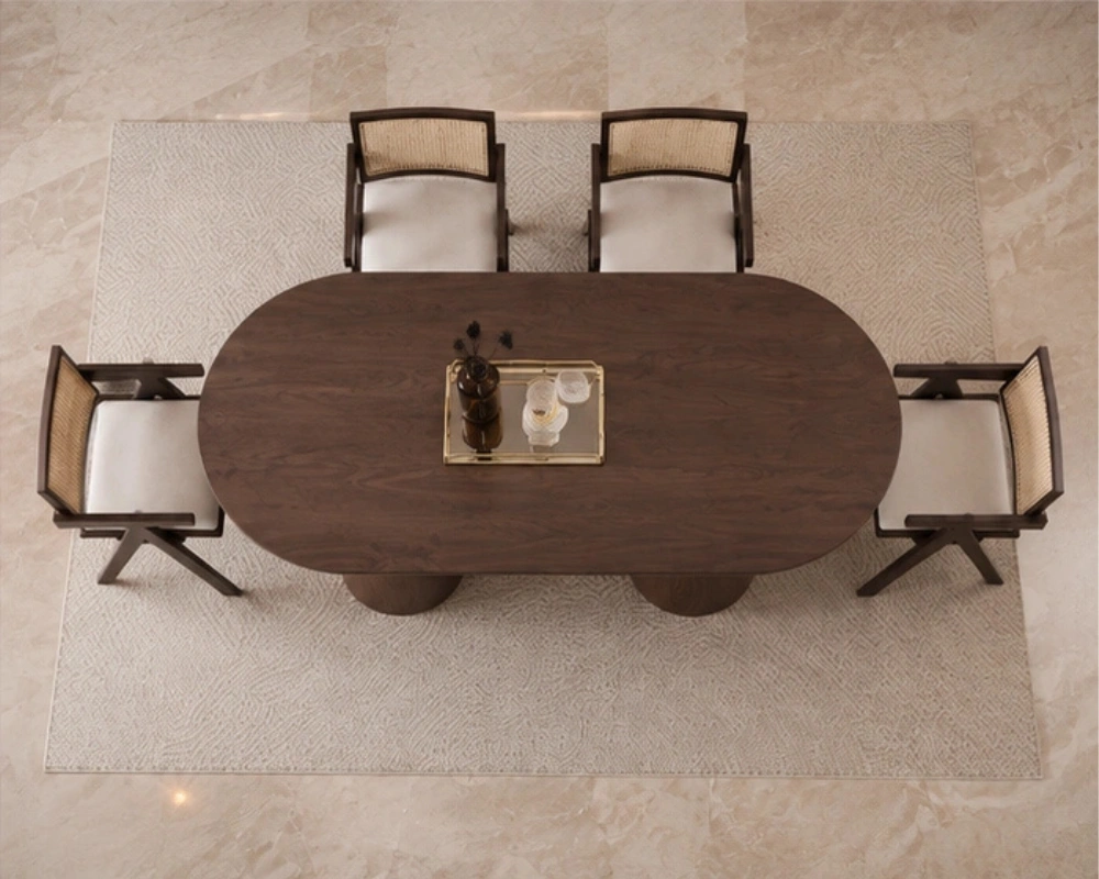 Ensemble Salle à Manger avec 4 Chaises - Table de Repas Design et Pratique – Image 2