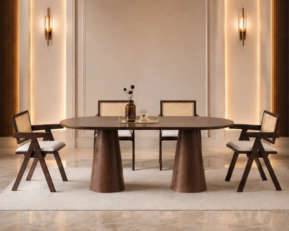 Ensemble Salle à Manger avec 4 Chaises - Table de Repas Design et Pratique – Image 3