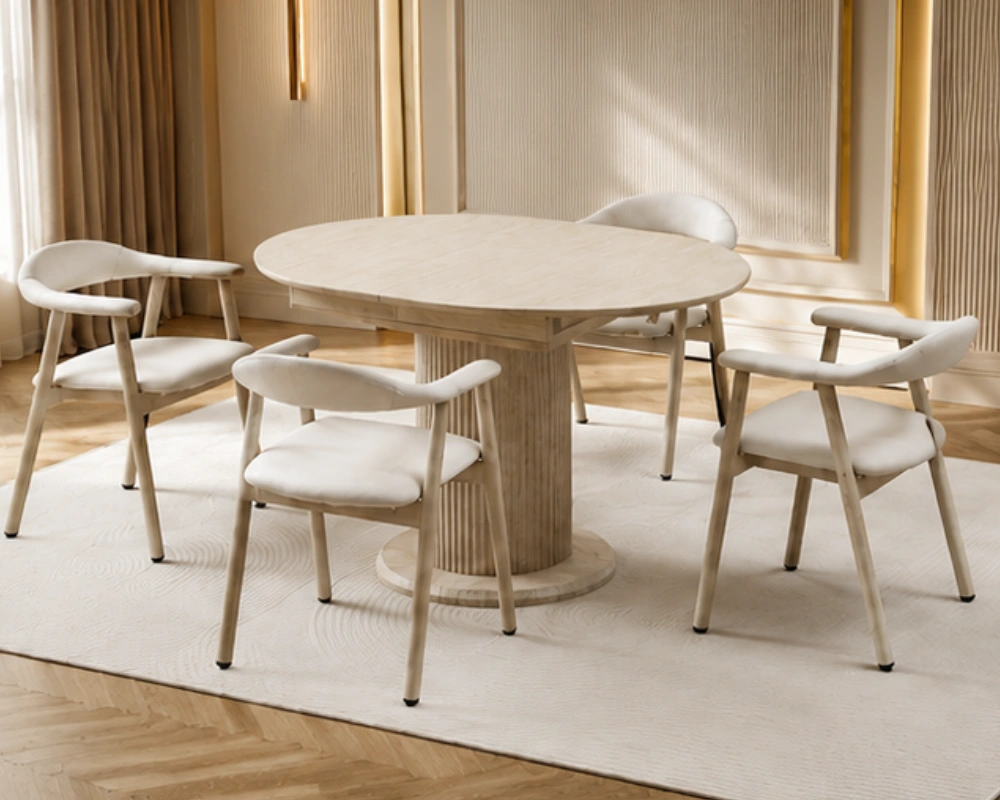 Ensemble Table et 6 Chaises Modernes - Table de Repas Élégante pour la Maison