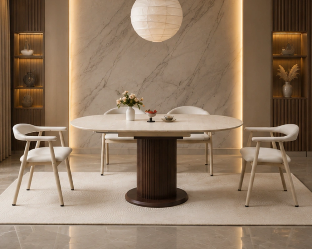 Table de Salle à Manger avec 4 Chaises - Mobilier Repas Moderne et Raffiné – Image 2