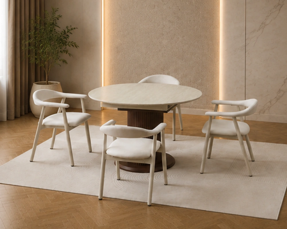 Ensemble Table à Manger et 6 Chaises - Table de Repas Design et Élégante