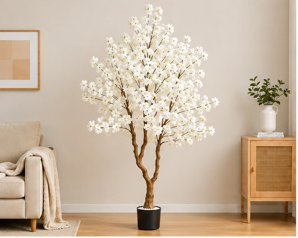 Arbre Artificiel en Pot – Décoration Maison\Cerisier Japonais en Fleurs – Décoration Intérieure Moderne – Image 5