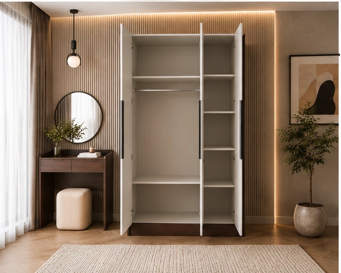 Grande Armoire 3 Portes de Rangement - Armoire de Chambre 3 Portes Moderne - Armoire 3 Portes - Armoire 3 Portes avec Grand Espace de Rangement – Image 3