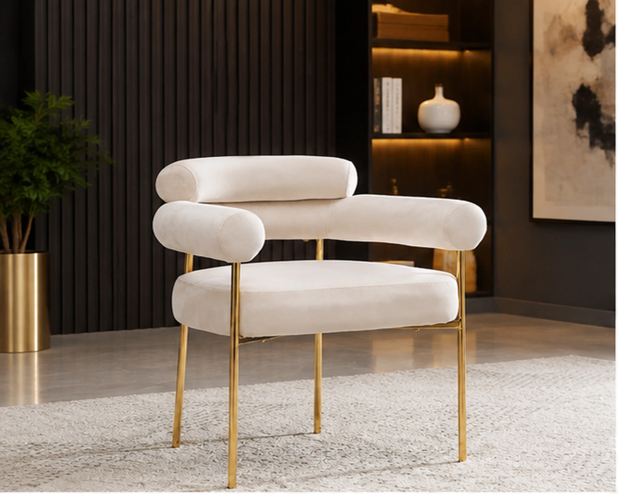 Table de repas confortable – Style chic neuf