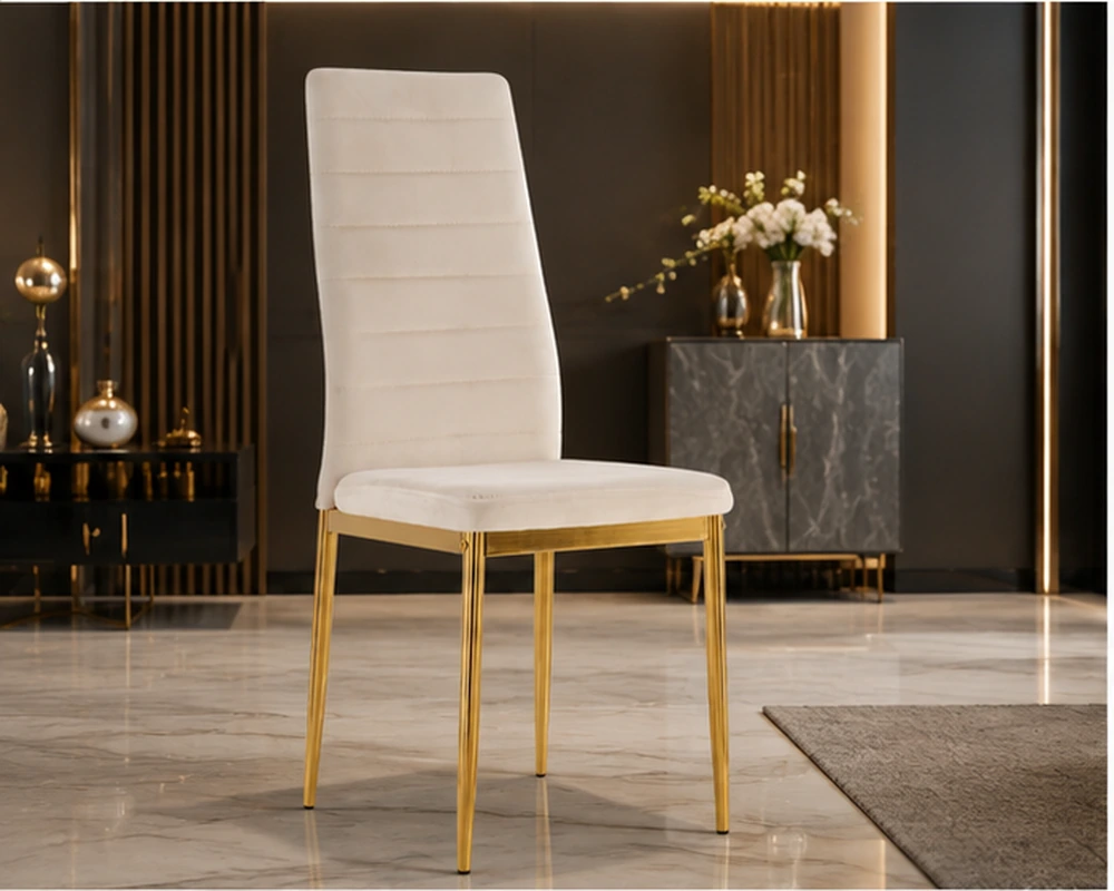 Chaise de salle à manger design 4 et 6 chaises – chaise capitonnée et rembourrée