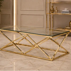 Table Basse avec Étagère Intégrée | Table Basse avec Grand Espace de Rangement